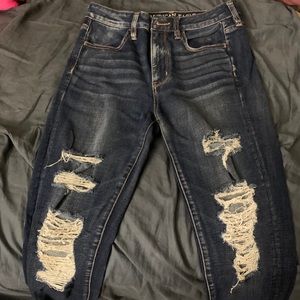 AE Distressed Jeans super super stretch X
